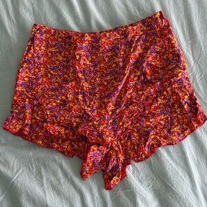 Patrons of Peace Multicolor Floral Ruffle Skort